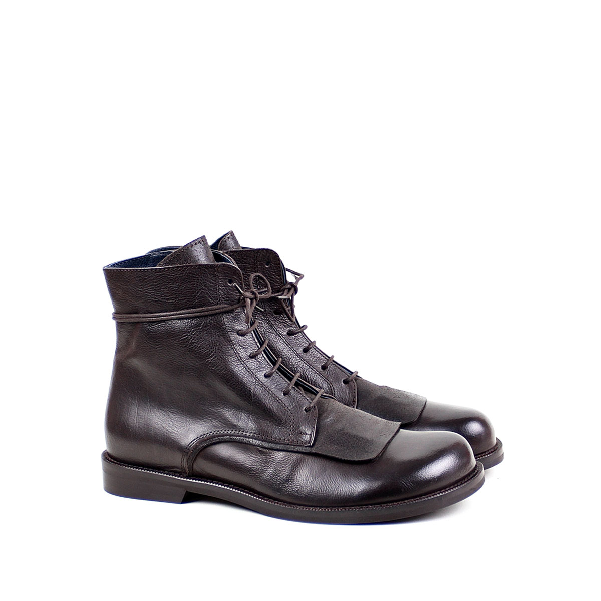 History Schnürstiefelette braun